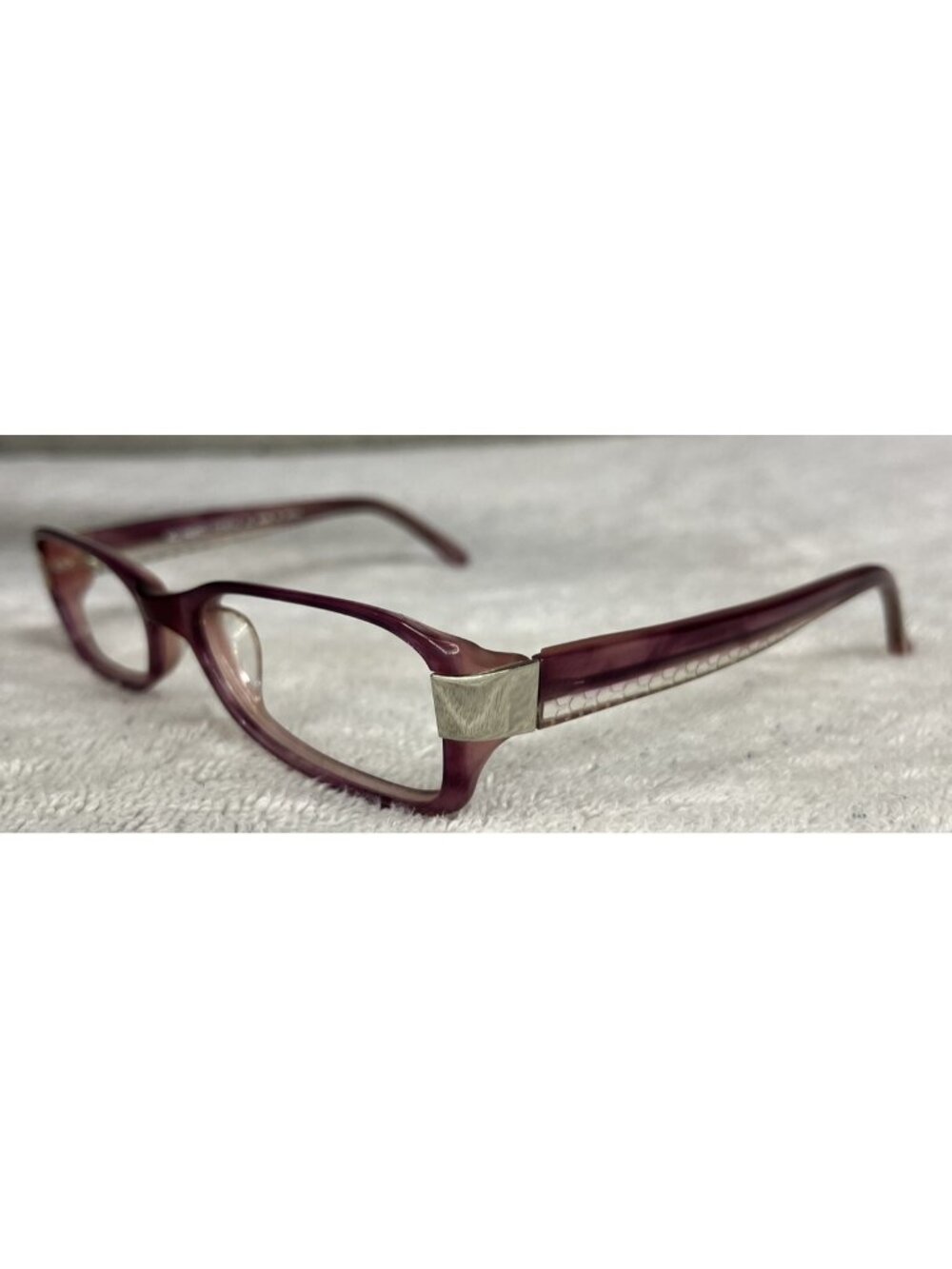 Kio Yamato Eyeglasses Frames Full-Rim Purple KP-025 Col.8 “Plumeria” 51-17-143